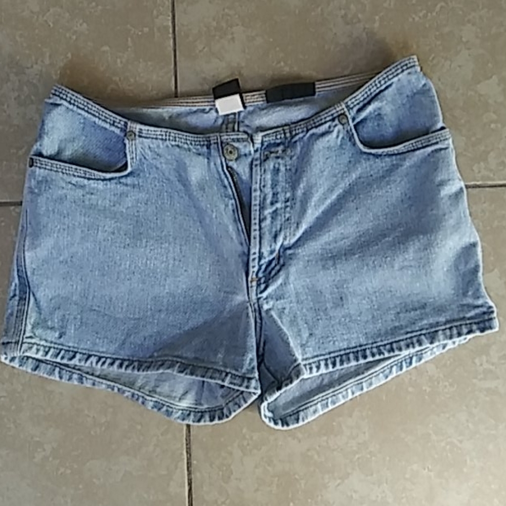 Denim booty shorts